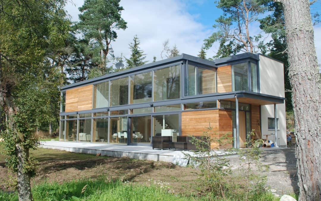 Contemporary home with stunning views