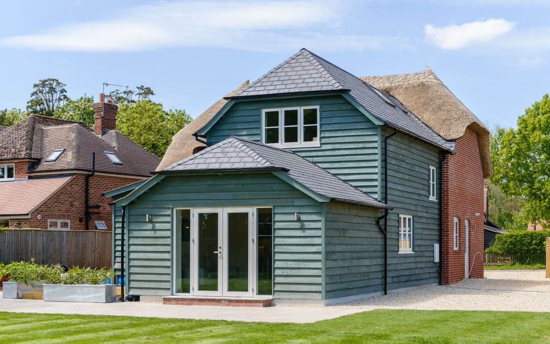 Traditional looking eco-house